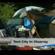 A tent city in Camden, N.J. (screenshot from My9NJ)
